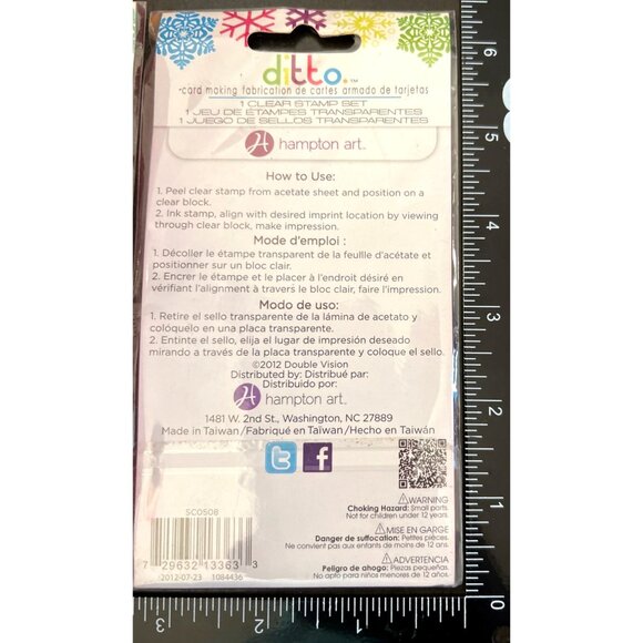 Ditto by Hampton Art Clear Stamps Set Christmas SC0508 - Picture 3 of 3